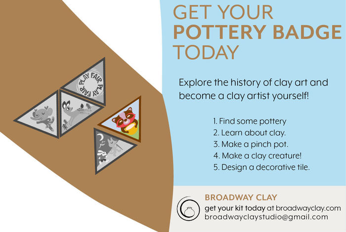 Get your pottery badge for Girl Scouts