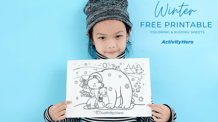 Free Winter Coloring Sheets